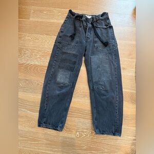 We the Free women’s  Black  MOXIE Patchwork Jeans size 24